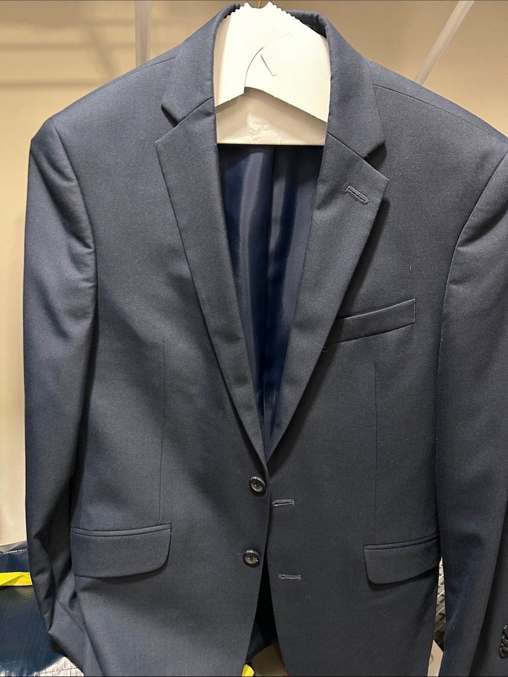 Kenneth Cole Navy Blue Two-Button Sport Coat